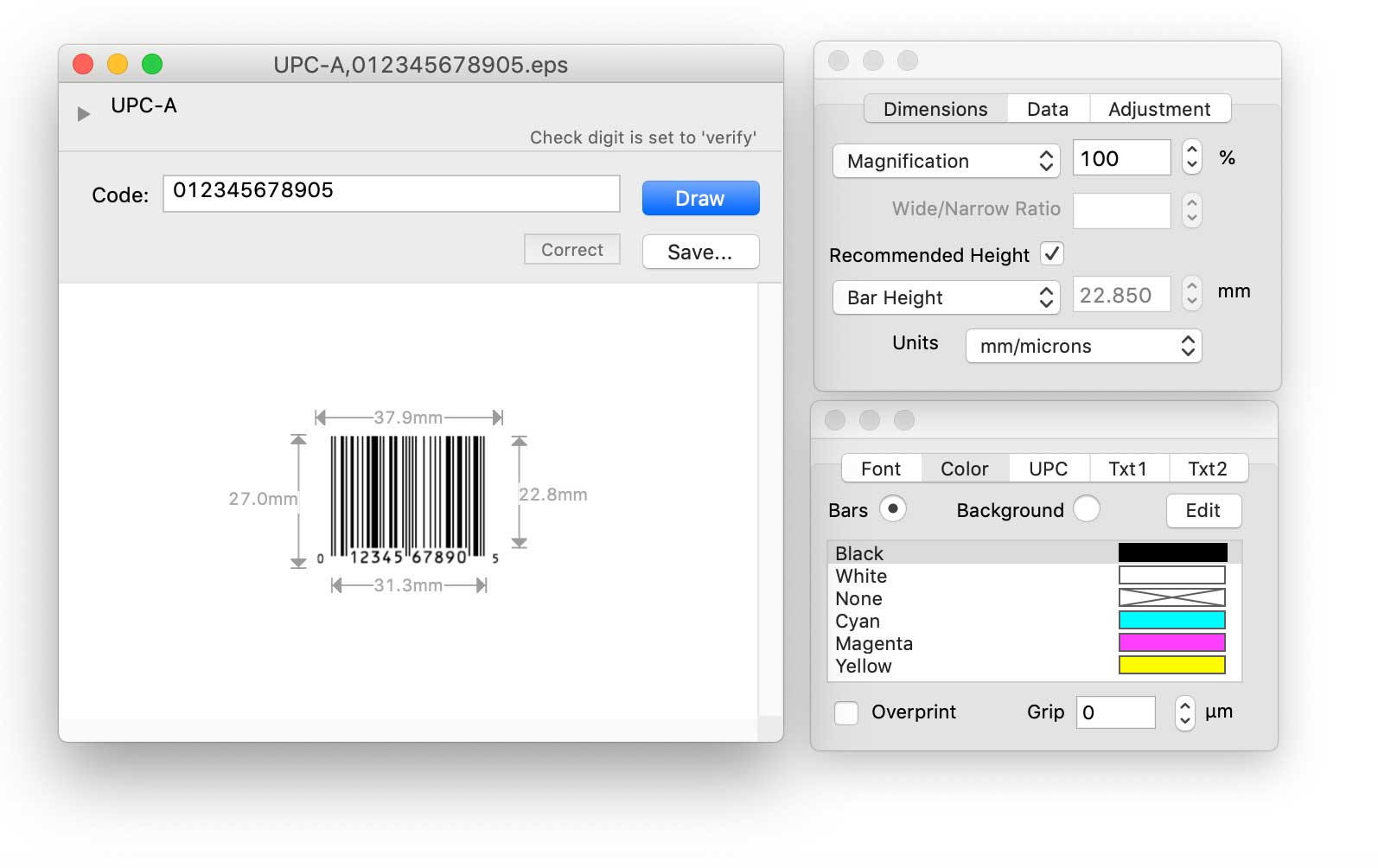 barcode generator free for mac